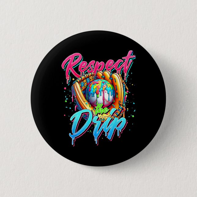 Sell Drip Boys Ice Cream Drip Youth Respect The Dr 2 Inch Round Button (Front)
