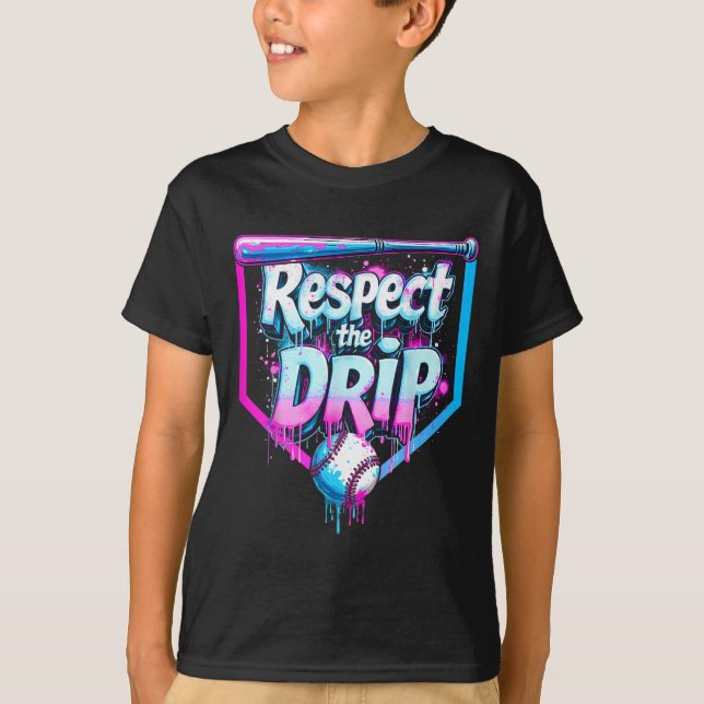 Sell Drip Boys Ice Cream Respect The Drip Players  T-Shirt (Front)