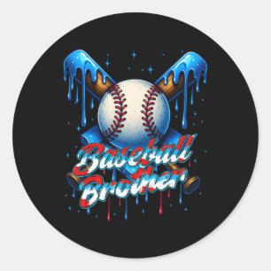 Sell Drip Brother Day Birthday Group Matching Fami Classic Round Sticker