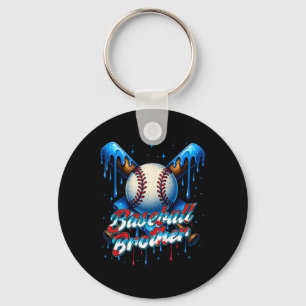 Sell Drip Brother Day Birthday Group Matching Fami Keychain