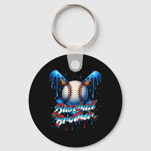 Sell Drip Brother Day Birthday Group Matching Fami Keychain (Front)