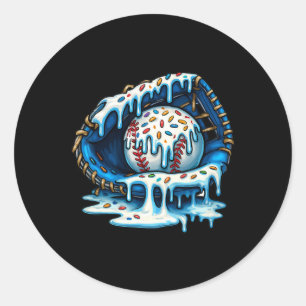 Sell Drip Ice Cream Sprinkles Sell Glove Drippy  Classic Round Sticker