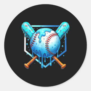 Sell Dripping Ice Cream Drip Youth Boys Sell  Classic Round Sticker