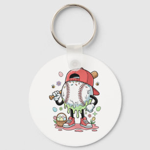 Sell Easter Day Funny Ice Cream Drip Boys Kids Keychain