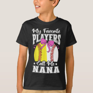 Sell Grandma Favourite Softll Sell Players Nana Bo T-Shirt