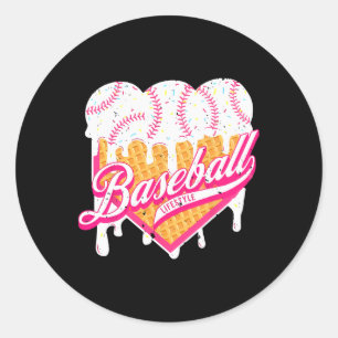 Sell Home Plate Drip For Boys Ice Cream Spinkle  Classic Round Sticker