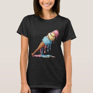 Sell Ice Cream Watercolor Lover Ice Cream Cone Boy T-Shirt