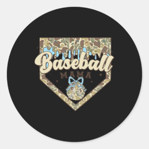 Sell Icecream Drip Camo Mama Bow Mother's Day  Classic Round Sticker