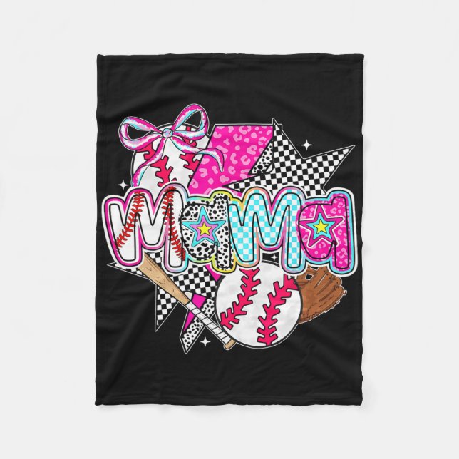 Sell Mama Coquette Bow Game Day Sell Mom Mother 5  Fleece Blanket (Front)