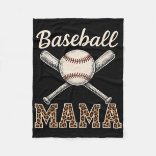 Sell Mama Game Day Leopard Mom Mothers Day  Fleece Blanket