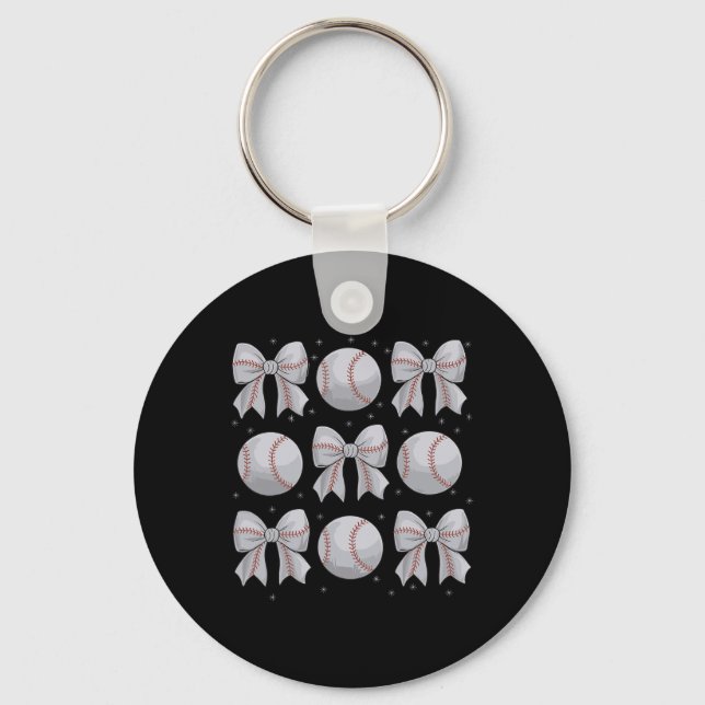 Sell Mom Coquette Bow Aesthetic Mother's Day Women Keychain (Front)