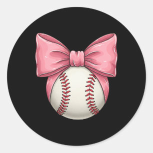 Sell Mom Coquette Pink Bow Mothers Day Sell Mama 1 Classic Round Sticker