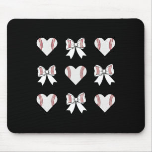 Sell Mom Heart With Coquette Bow Mother's Day Mouse Pad