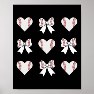 Sell Mom Heart With Coquette Bow Mother's Day Poster