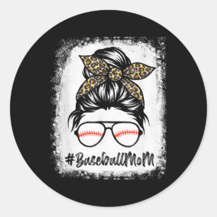 Sell Mom Leopard Mothers Day Women Girls Sell Mama Classic Round Sticker