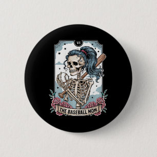 Sell Mom Tarot Card Skeleton Sell Mom Mothers Day 2 Inch Round Button