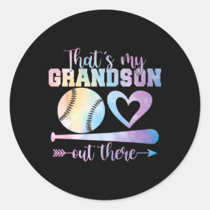 Sell Mother's Day Grandma That's My Grandson Out T Classic Round Sticker