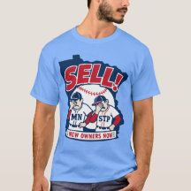 Sell New Owners Now Baseball Design T-Shirt