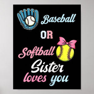 Sell Or Softll Sister Loves You Gender Reveal Poster