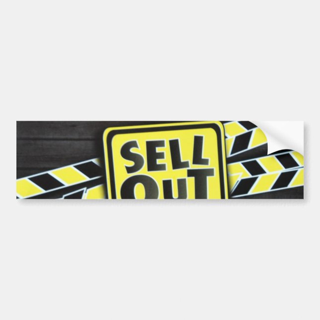 Sell Out Art Print Bumper Sticker (Front)