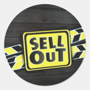 Sell Out Art Print Classic Round Sticker