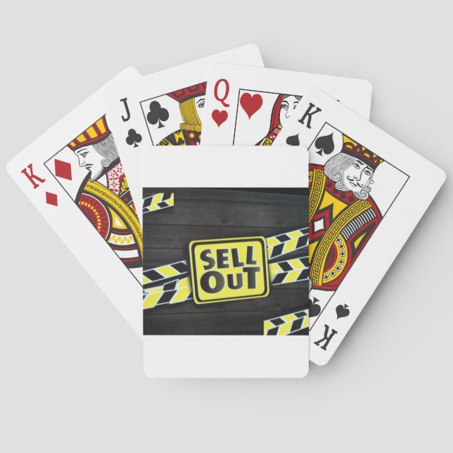Sell Out Art Print Playing Cards (Back)