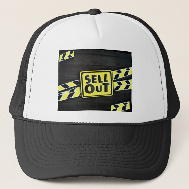 Sell Out Art Print Trucker Hat (Front)