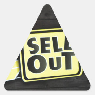 Sell Out Triangle Sticker