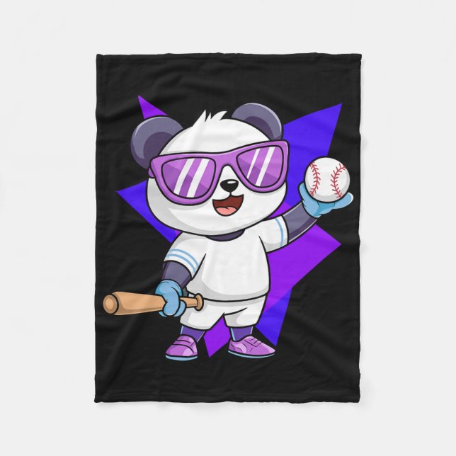 Sell Panda. Panda Sports Fun Sell Enthusiasts  Fleece Blanket (Front)