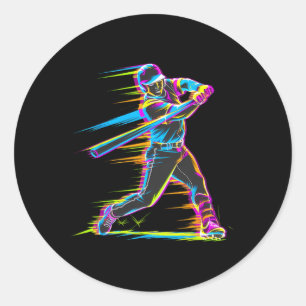 Sell Player Drip Home Plate  Classic Round Sticker