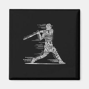 Sell Player Sell Typography Silhouette Magnet