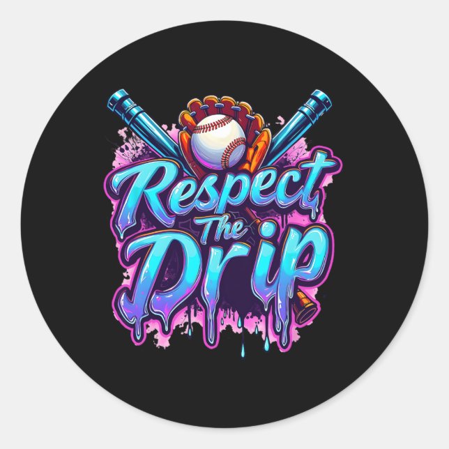Sell Respect Drip Boys Ice Cream The Drip Youth  Classic Round Sticker (Front)