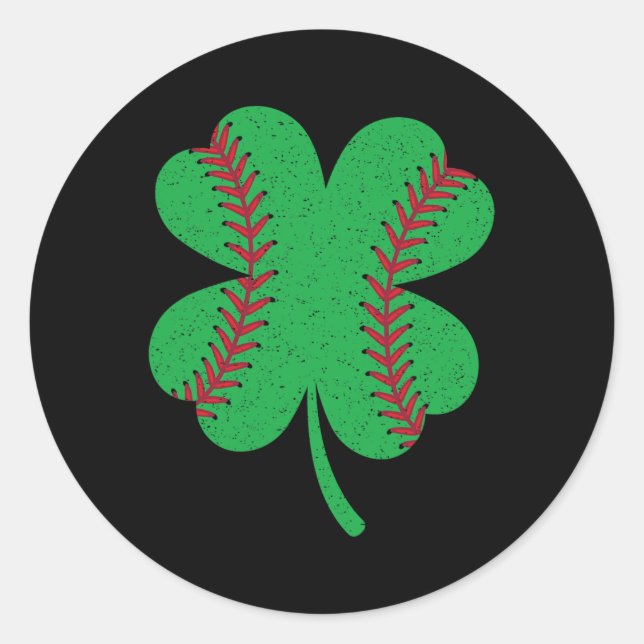 Sell Shamrock St Patricks Day Irish Sell Lover  Classic Round Sticker (Front)