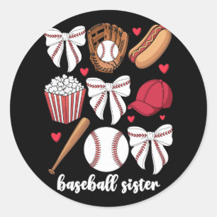 Sell Sister Coquette Bow  Classic Round Sticker