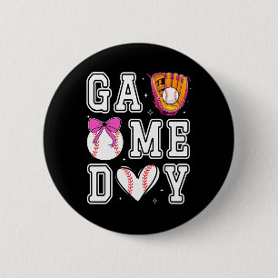 Sell Sister Coquette Bow Game Day Sell Mom Mama  2 Inch Round Button