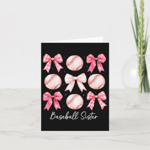 Sell Sister Coquette Bow Game Day Sell Mom Mother  Card