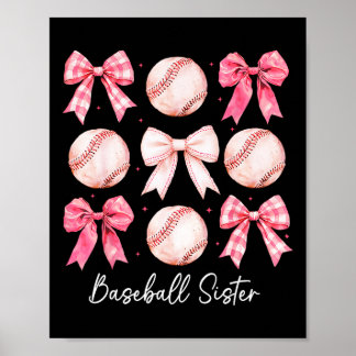 Sell Sister Coquette Bow Game Day Sell Mom Mother Poster