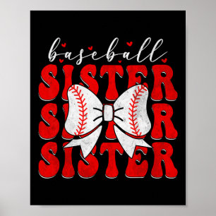 Sell Sister Coquette Bow Sport Lover Sister Mother Poster