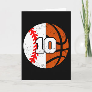 Sell Sketll Number 10 Jersey Funny 10th Birthday Card