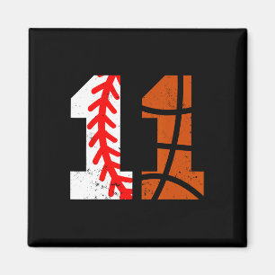 Sell Sketll Number 11 Jersey Funny 11th Birthday 1 Magnet