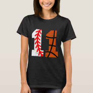 Sell Sketll Number 11 Jersey Funny 11th Birthday 1 T-Shirt