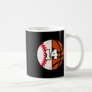 Sell Sketll Number 14 Jersey Funny 14th Birthday Coffee Mug
