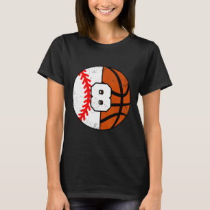 Sell Sketll Number 8 Jersey Funny 8th Birthday  T-Shirt