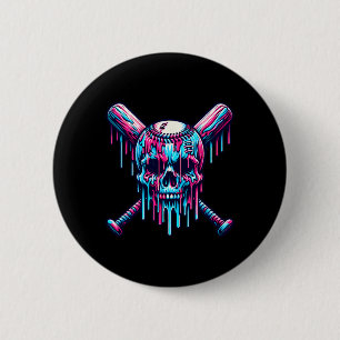 Sell Skull Drip Sell Drip Sell Ice Cream Drip 2 Inch Round Button