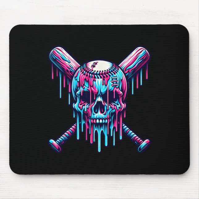 Sell Skull Drip Sell Drip Sell Ice Cream Drip  Mouse Pad (Front)