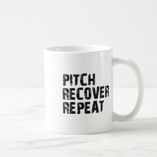 Sell Softll Pitch Recover Repeat Pitcher Commitmen Coffee Mug