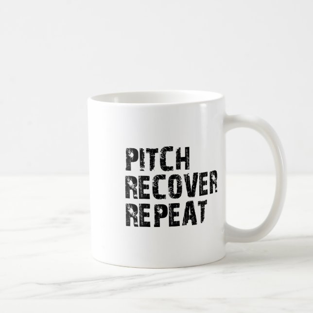 Sell Softll Pitch Recover Repeat Pitcher Commitmen Coffee Mug (Right)