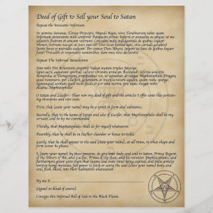 Sell your Soul to Satan! Flyer