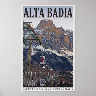 Sella Ronda - Alta Badia Gondola Poster