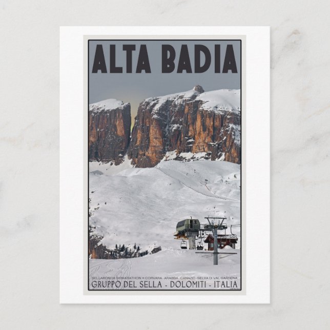 Sella Ronda - Alta Badia Postcard (Front)
